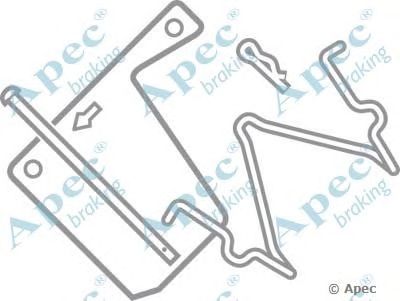 APEC BRAKING kit253 -  Комплектующие, тормозные колодки